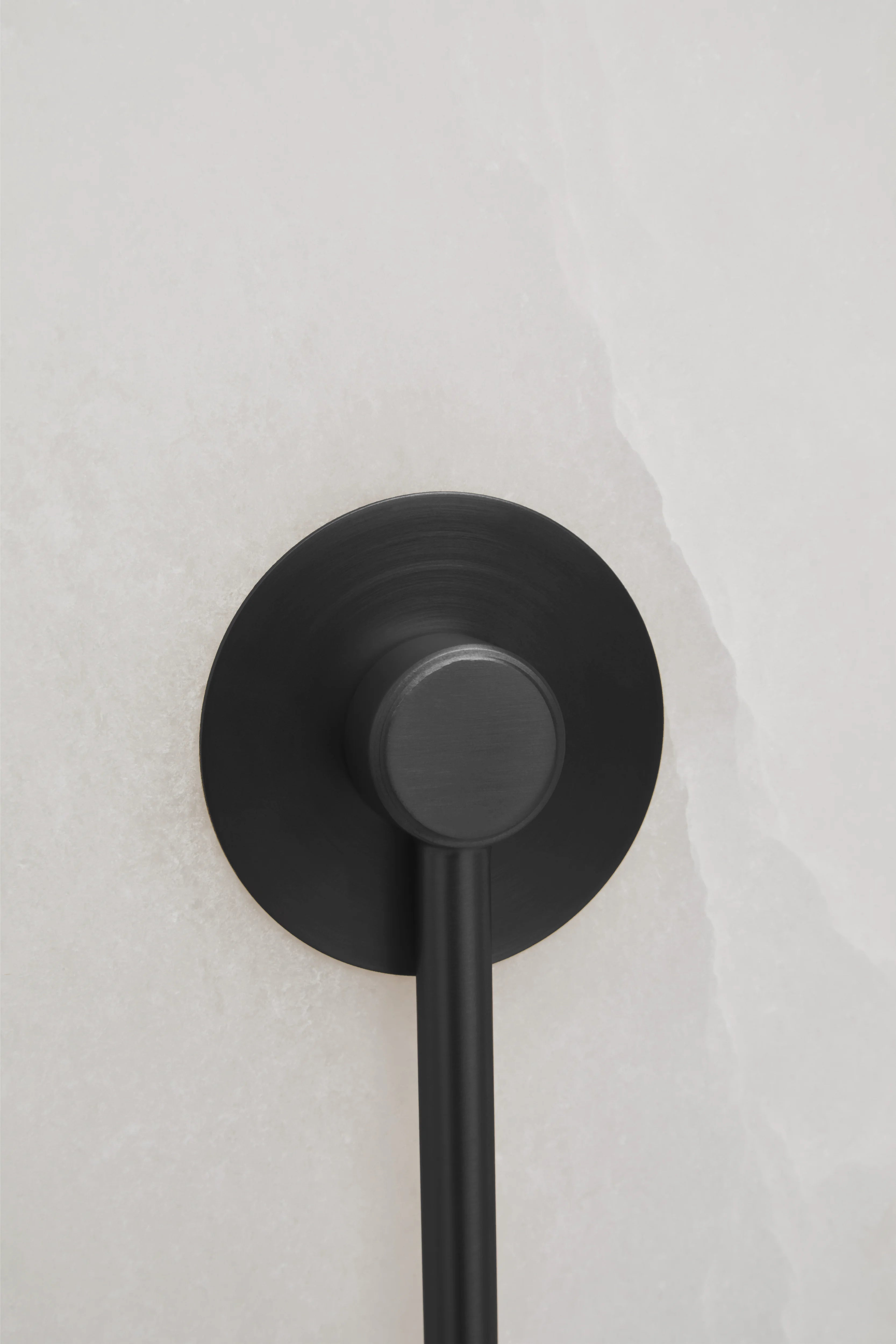 Romeo Black & White Marble Disc Wall Light